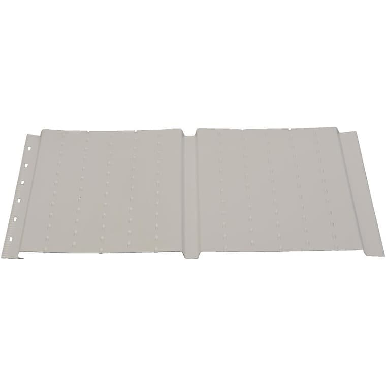 16" x 12' Pearl Grey SP600P Plain Aluminum Soffit