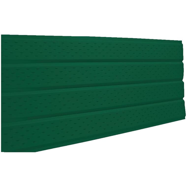 16" x 12' Forest Green 4 Panel Vented Aluminum Soffit
