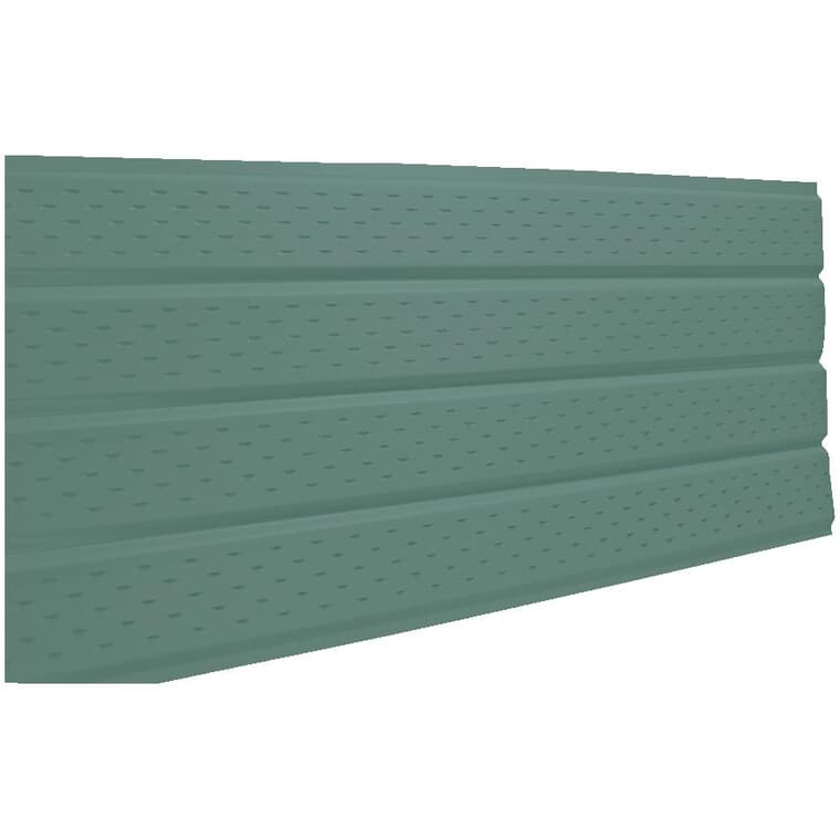 16" x 12' Ivy Green 4 Panel Vented Aluminum Soffit