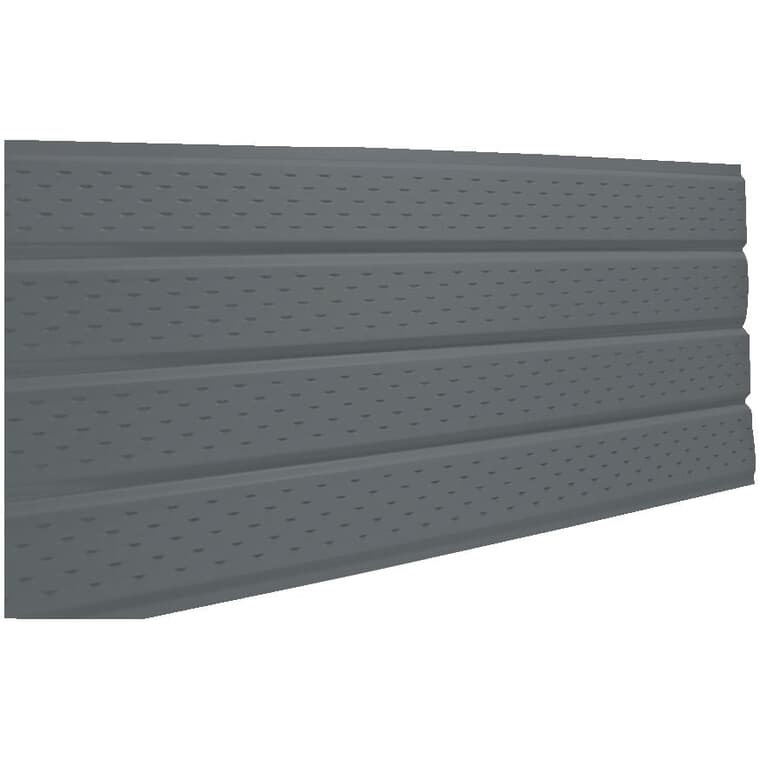 16" x 12' Slate 4 Panel Vented Aluminum Soffit
