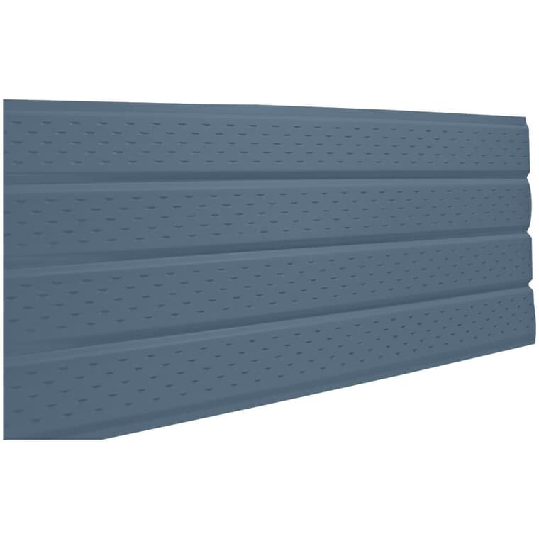 16" x 12' Wedge Blue 4 Panel Vented Aluminum Soffit