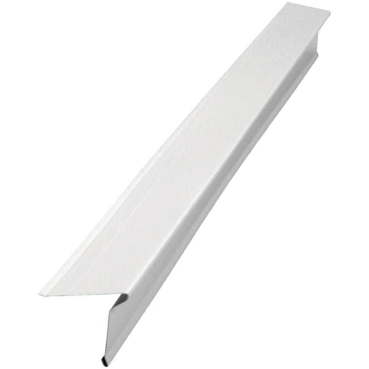 10' Low Gloss White Aluminum Drip Edge