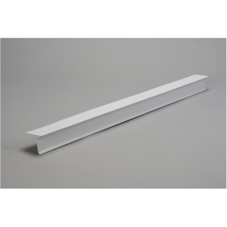 3" x 9'10" Aluminum Reverse Drip Edge - White