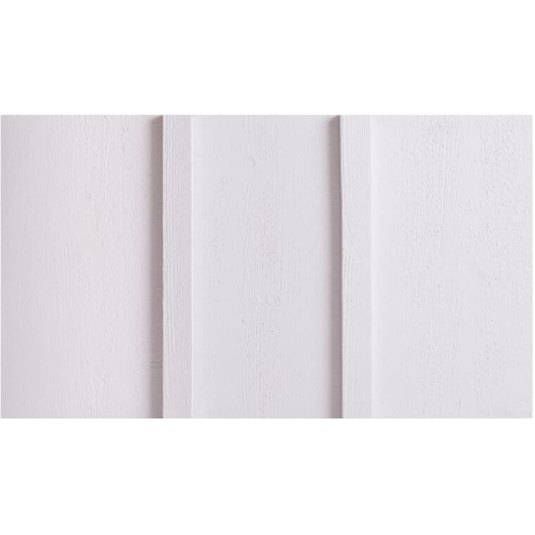1" x 10" Ultra White Board Wood Siding, by Linear Foot