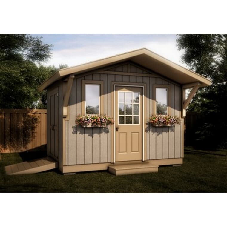 12' x 8' Two Door Basic Gable Shed Package