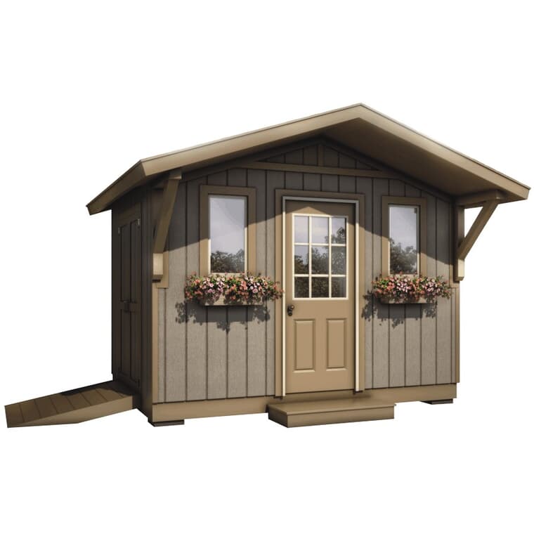 12' x 8' Two Door Gable Shed Package, with All Options
