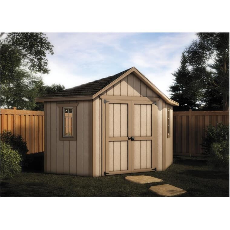 10' x 10' Basic Corner Gable Shed Package