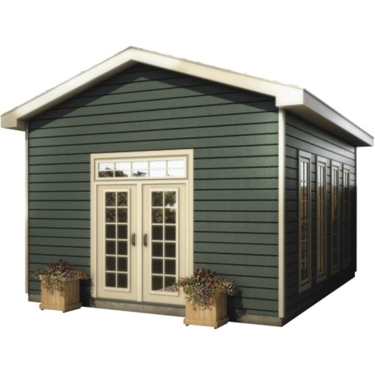 16' x 20' Backyard Office Package, with Vinyl Siding
