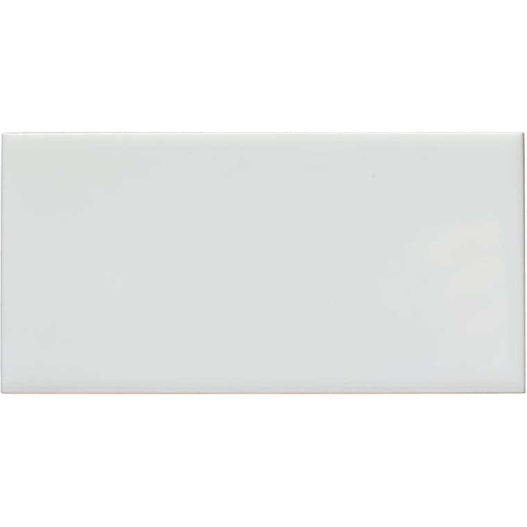 Carreaux muraux en céramique Subway, blanc, 3 x 6 po, 10,56 pi2, paquet de 88