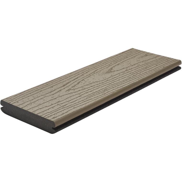 1" x 6" x 12' Transcend Earth Tone Grooved Edge Gravel Path Decking
