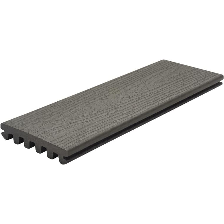 Planche de terrasse Enhance Basics de 1 po x 5-1/2 po x 12 pi avec rebord rainuré, coquille de palourde