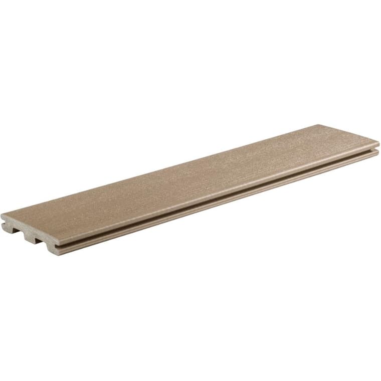 1" x 5-1/2" x 12' Sandy Birch Grooved Edge Deck Board