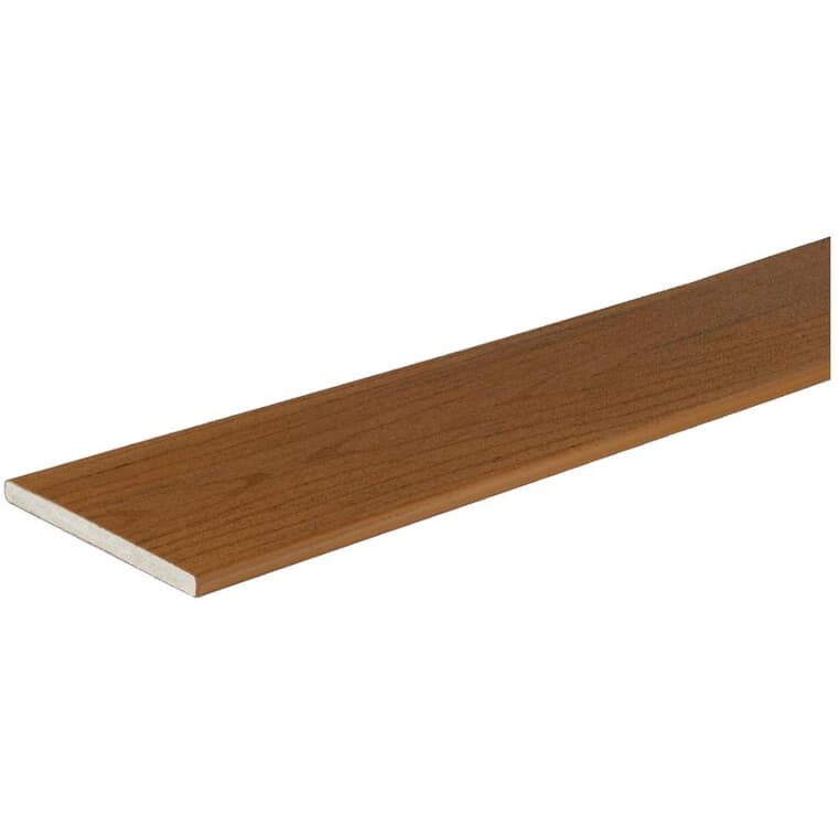 Planche de contremarche pour terrasse Terrain de 12 pi, chêne brun