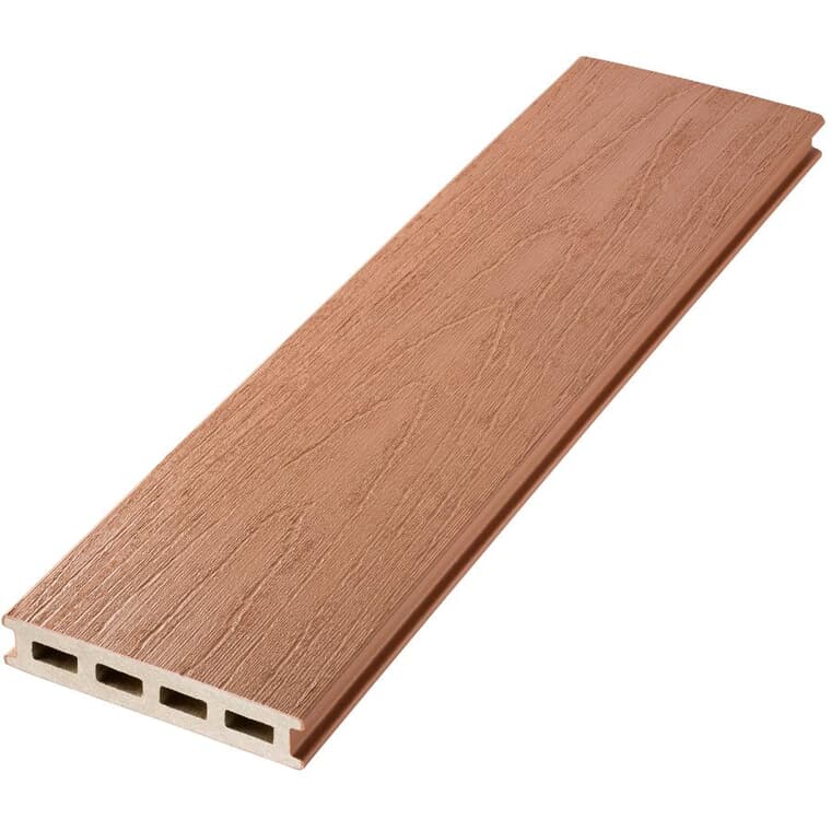 1" x 5-1/8" x 12' Caramel Grooved Edge EnviroBoard Deck Board