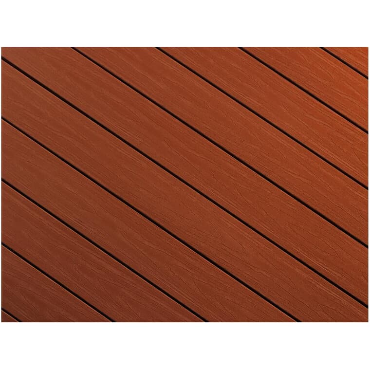 1" x 5-1/8" x 16' NorthernLite Bordeaux Solid Edge Deck Board