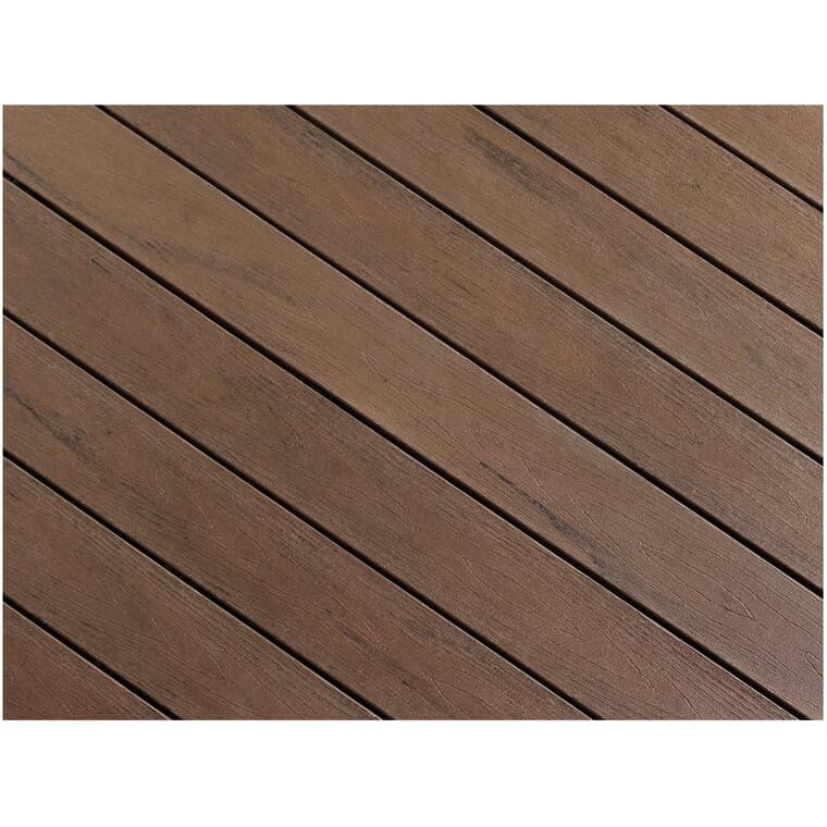 1" x 5-1/8" x 16' NorthernLite Tropical Walnut Variegated Solid Edge Deck Board