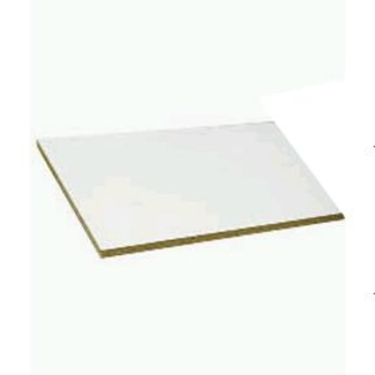49" x 97" x 3/4" (18.5 mm) 100G White Melamine Panel