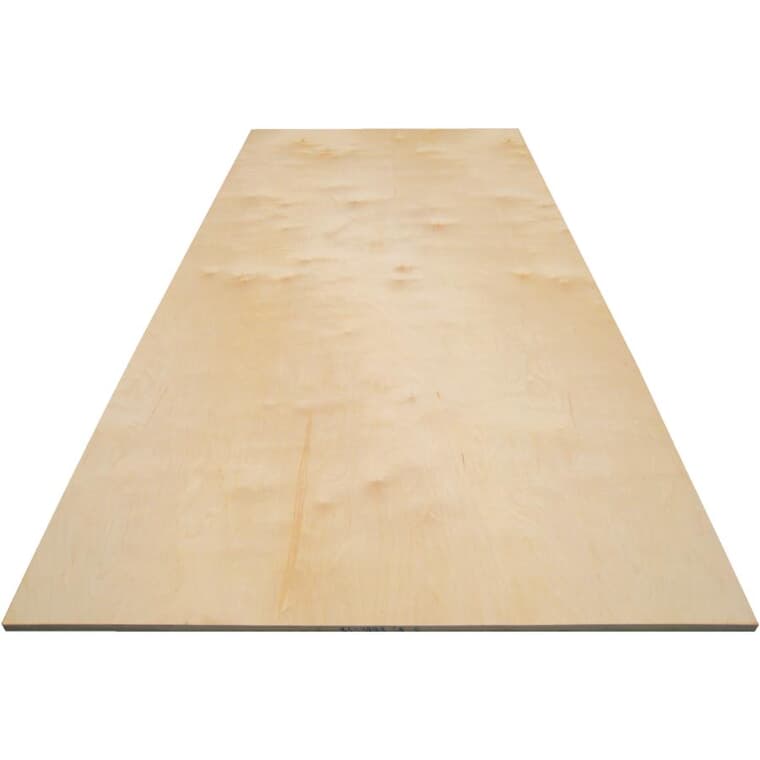 4' x 8' x 1/4" (6 mm) Veneer Core Birch Plywood