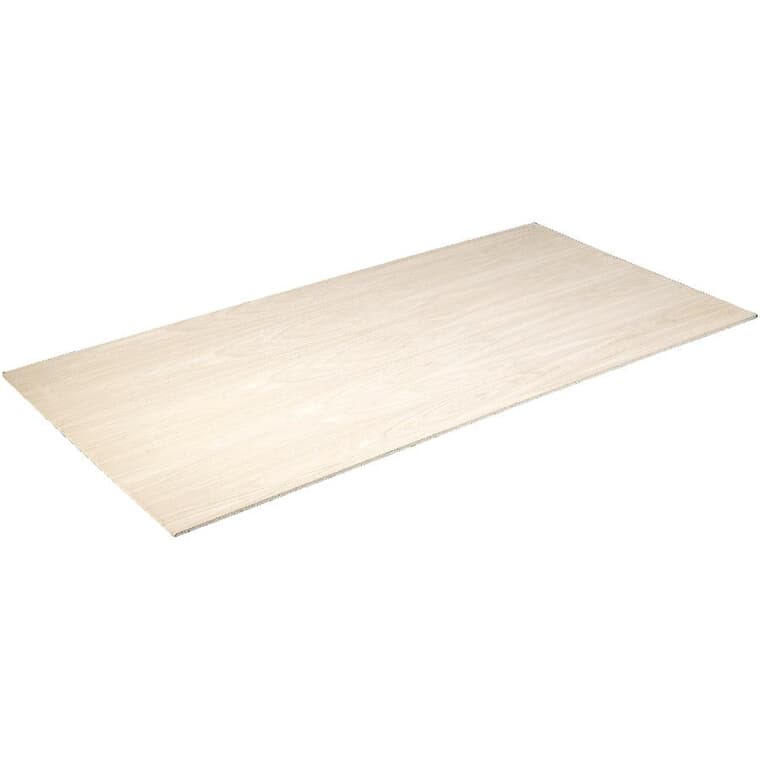 4' x 8' x 3/4" (18.5 mm) Good Sound Solid Particle Core Red Oak Plywood