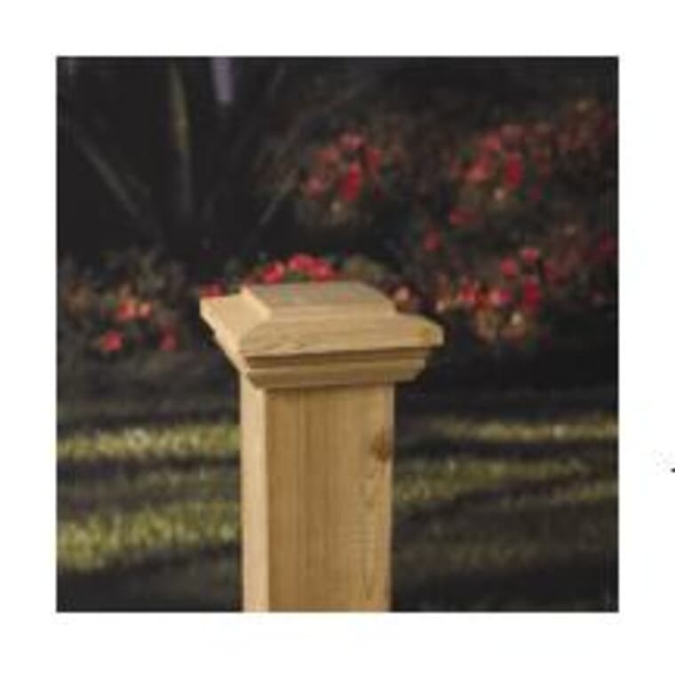 3-1/2" x 3-1/2" x 48" Colonial Pressure Treated Deck Post, with Flat Top