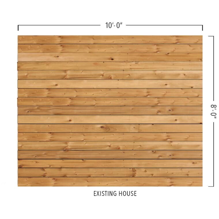 Ensemble de terrasse surélevée en bois traité sous pression de première qualité de 8 pi x 10 pi, solive en bois traité sous pression de 2 po x 6 po