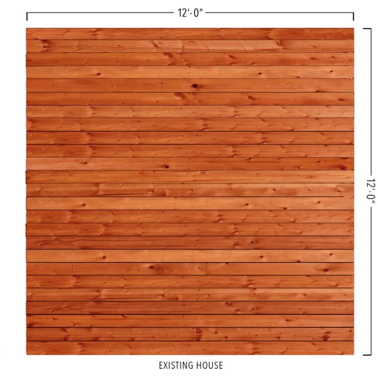 12' x 12' Premium Raised Deck Package, with Pressure Treated Joists and 5/4" x 6" Cedar Decking