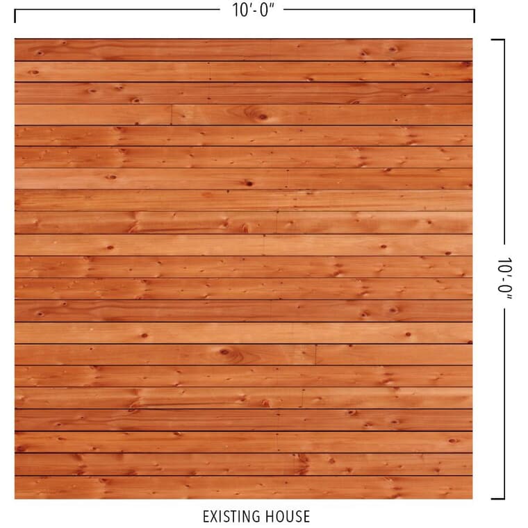 10' x 10' Premium Raised Deck Package, with Pressure Treated Joists and 5/4" x 6" Cedar Decking