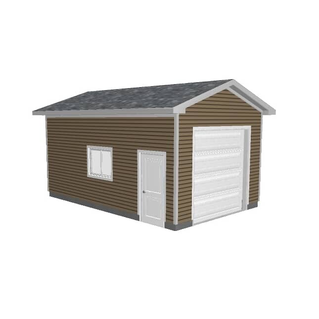 PROJECT PACKAGES 14' x 22' x 10' 1 Car 1 Door Garage Package