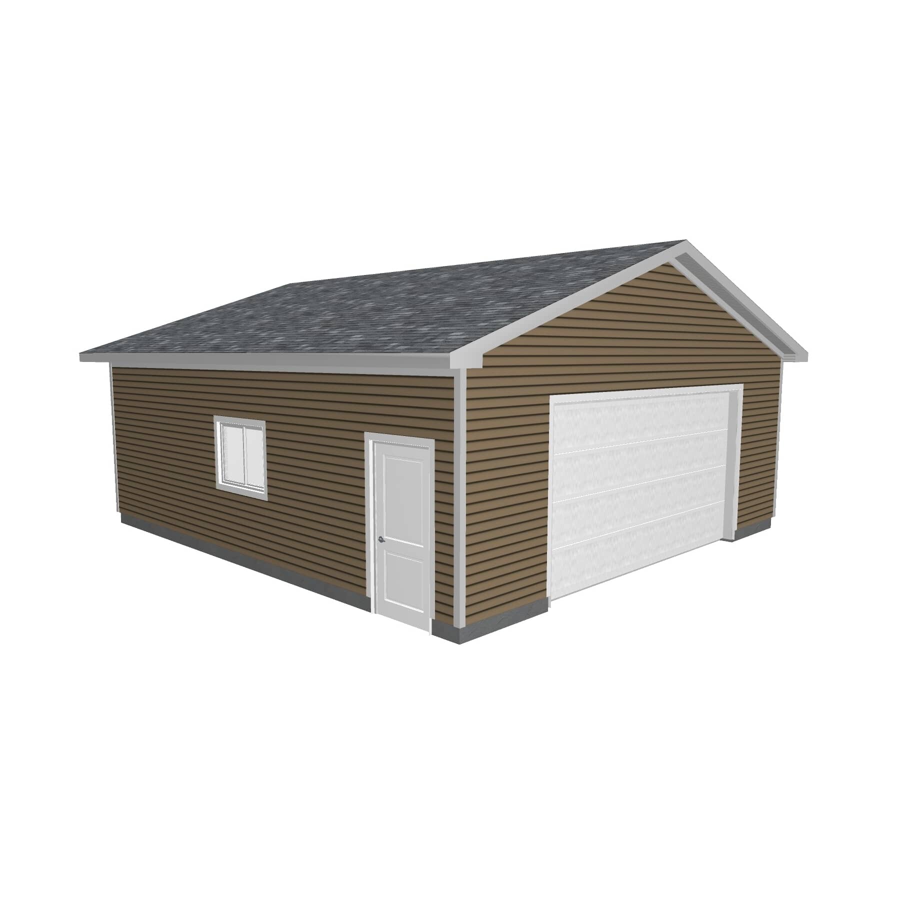 Garage  PROJECT PACKAGES 26' x 28' x 9' 2 Car 1 Door Garage Package | Home