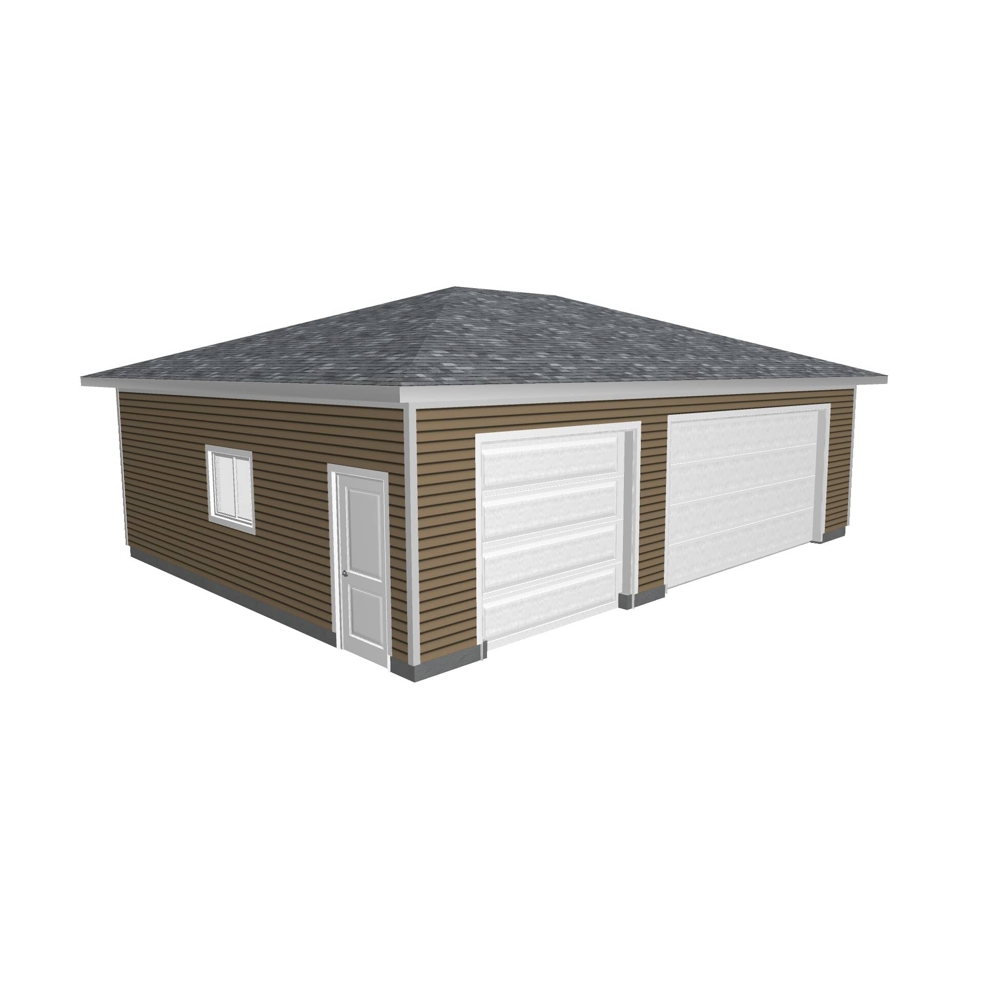 PROJECT PACKAGES 34' x 26' x 9' 3 Car 2 Door Garage Package | Home