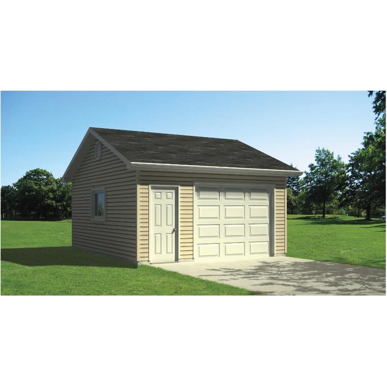 16' x 20' Side Entry Garage Package, with Complete Exterior Option