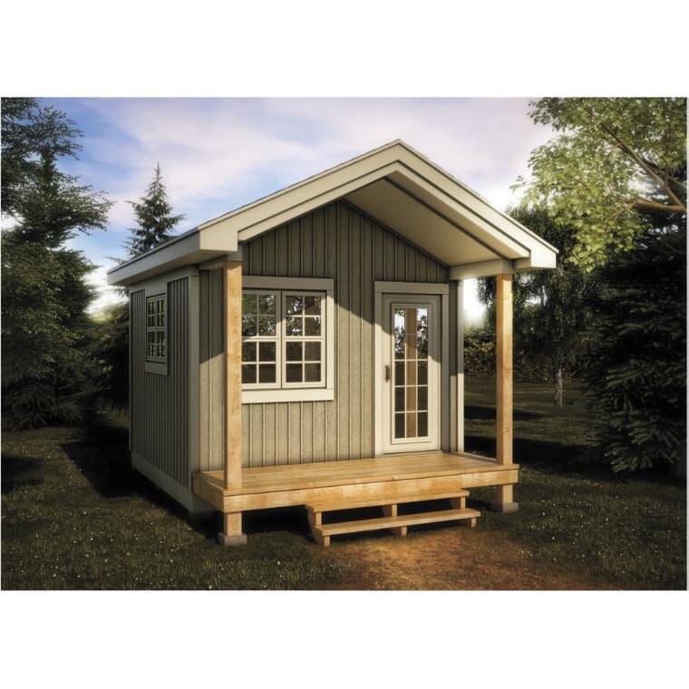 12 X 12 Bunkie, with Vinyl Board and Batten Siding