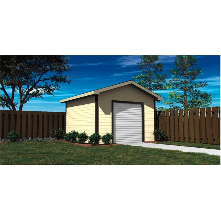 10' x 12' Basic Gable Shed Package, with Roll Up Door