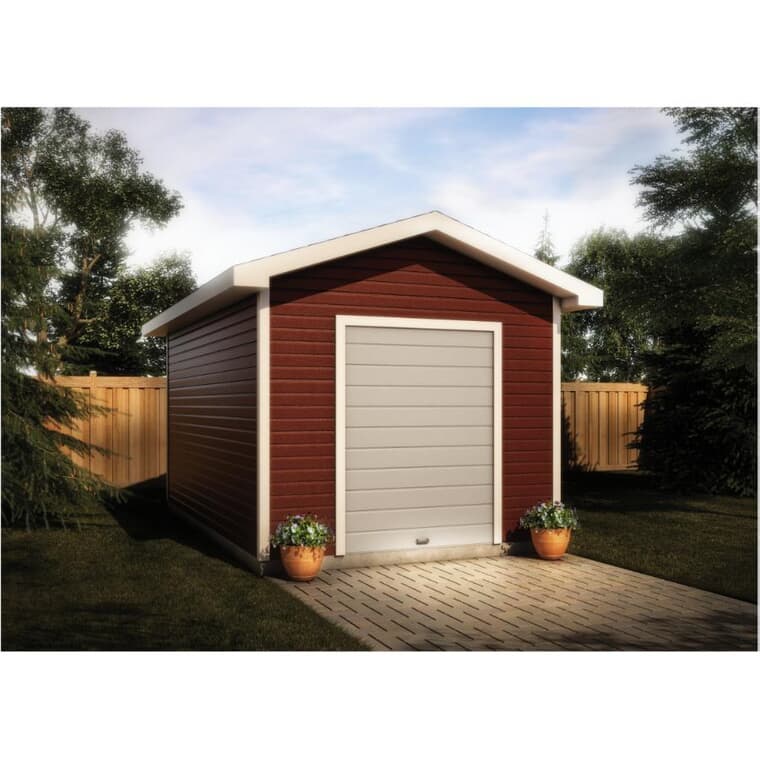 12' x 16' Gable Shed Package, with Roll Up Door and Vinyl Siding