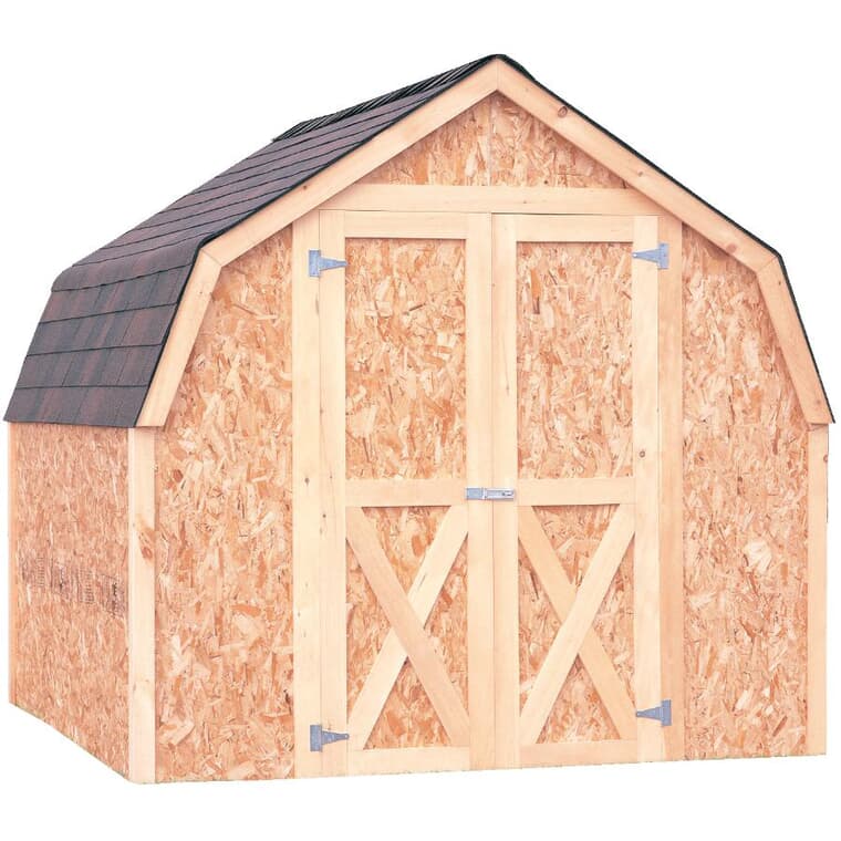 8' x 8' Basic Stick Built Barn Style Shed Package