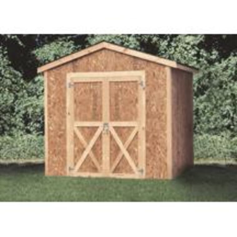 8' x 8' Stick Built Gable Shed Package - with Decorative Plywood Siding