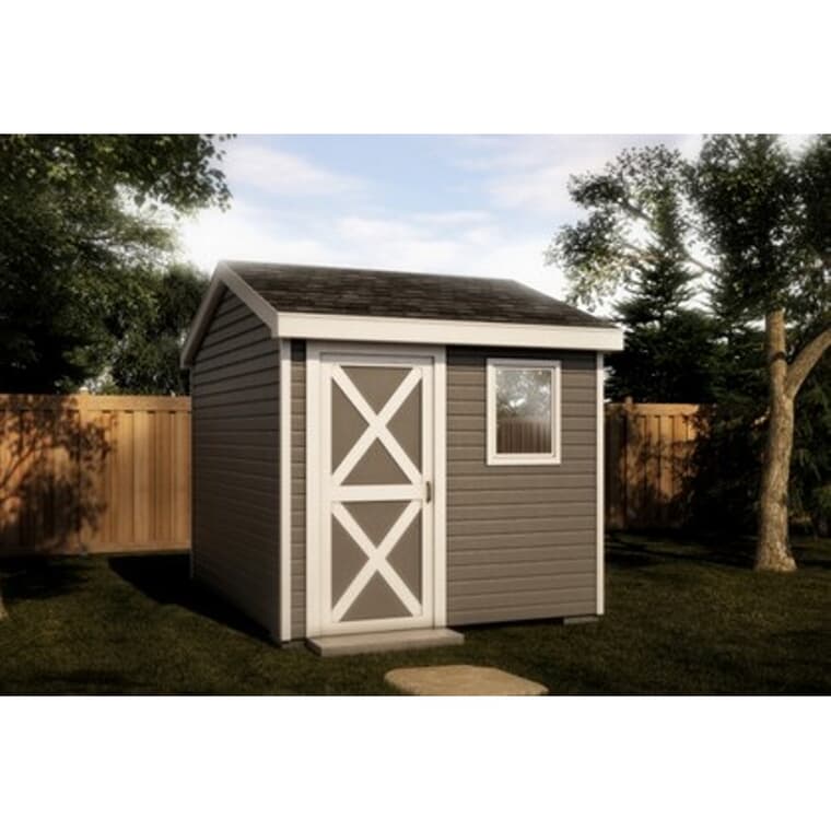 10' x 10' Basic Side Entry Gable Shed Package