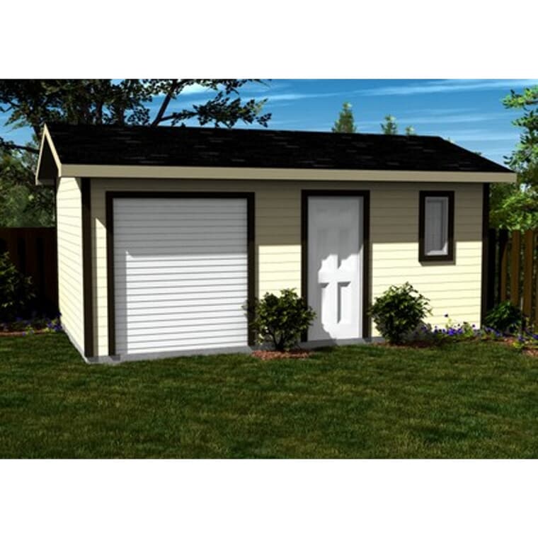 20' x 12' Basic Side Entry Gable Shed Package