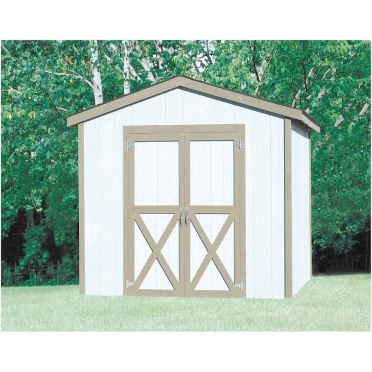 8' x 8' Stick Built Gable Shed Package, with Vinyl Siding