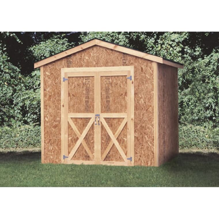8' x 10' Stick Built Gable Shed Package, with Vinyl Siding