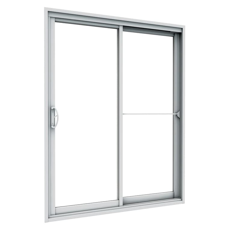 Porte-fenêtre Oreana opérationnelle/fixe de 5 pi x 6 pi 8 po à verre à faible émissivité et revêtement en PVC, avec cadre de 5-1/2 po
