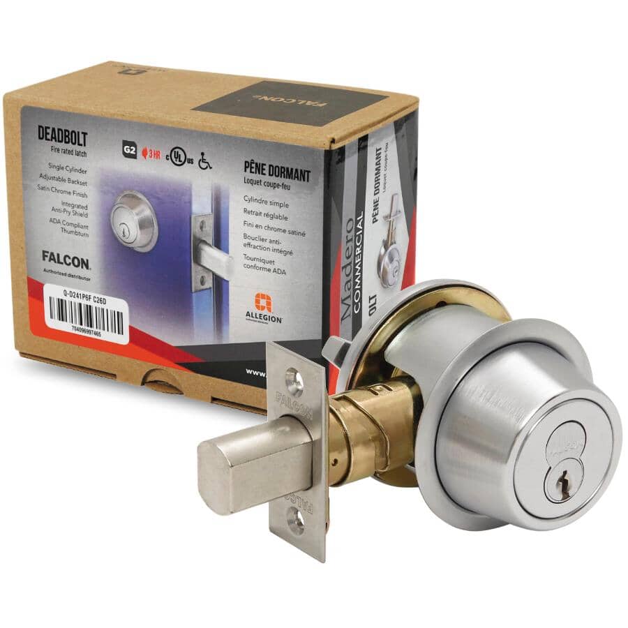 FALCON Single Cylinder Commercial Deadbolt Home Hardware