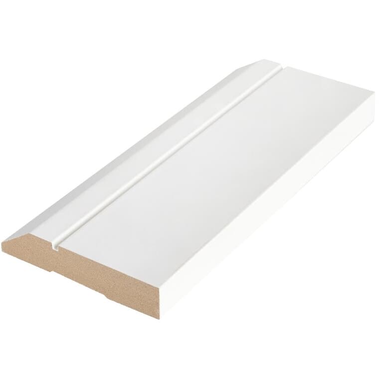 3/4" x 3-1/2" Primed Medium Density Fibreboard "M" Collection Casing Moulding, by Linear Foot