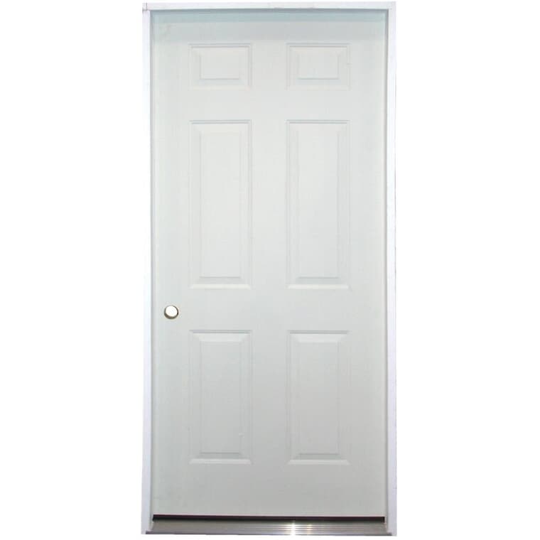 32" x 80" Utility Right Hand 6 Panel Steel Door