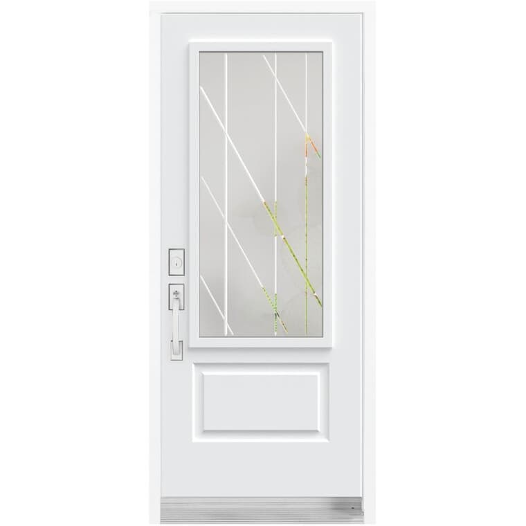 34" x 80" Trinta Right Hand Steel Door, with Low-e Lite
