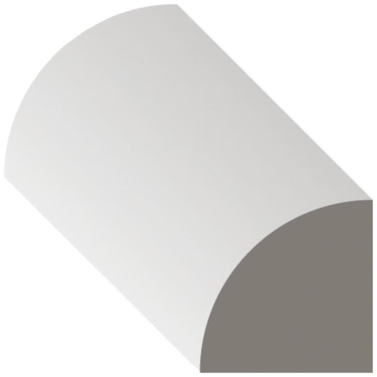 11/16" x 11/16" MDF Pre-Painted Quarter Round, by Linear Foot