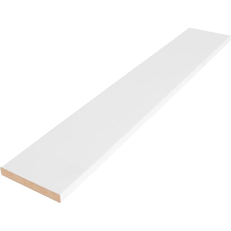 1/2" x 3-7/8" x 8' "M" Collection Medium Density Fibreboard Primed Eased One Edge Baseboard Moulding