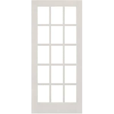 Jeld Wen 34 X 80 15 Lite Clear Glass Primed French Door Home Hardware 15 Lite Clear Glass Primed French Door, 34 X 80 Sliding Screen Door