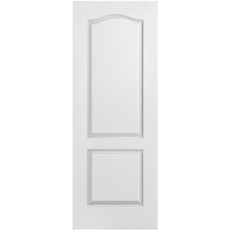24" x 80" 2 Panel Arch Left Hand Pre-hung Door, with Primed Finger Joint Jamb