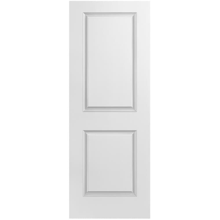 24" x 80" 2 Panel Smooth Left Hand Pre-hung Door, with Primed Finger Jointed Jamb
